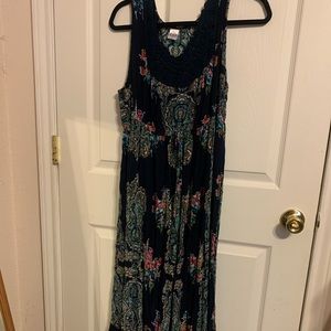 Bila maxi dress with crochet detail. Beautiful